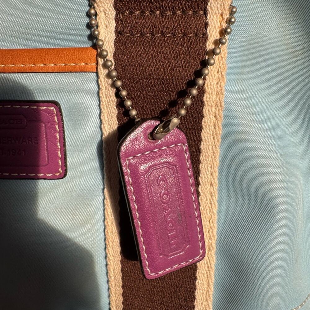 Coach Vintage Mini Hampton Bag Tote Y2K Colorblock - Picture 3 of 12